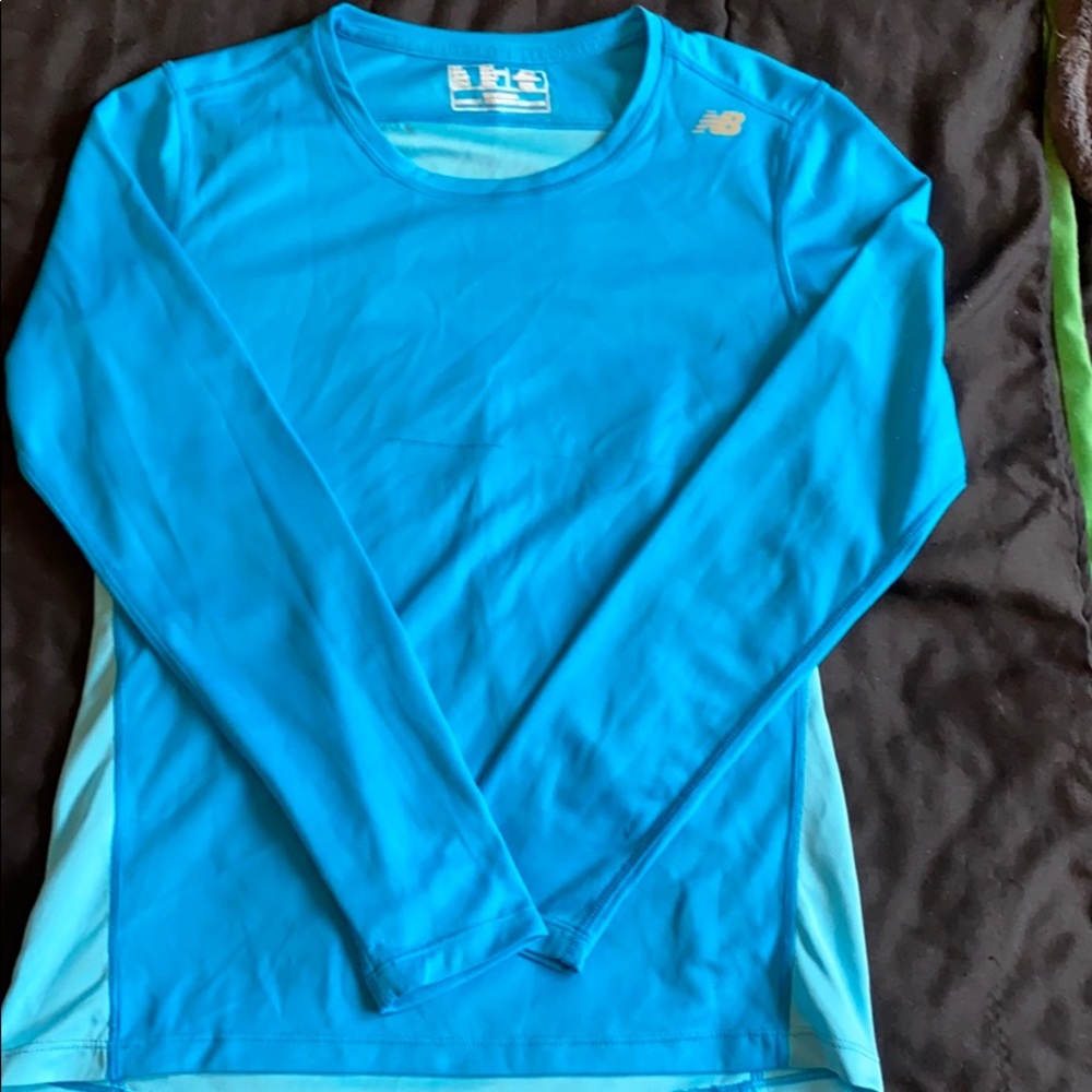 Blue dry fit shirt